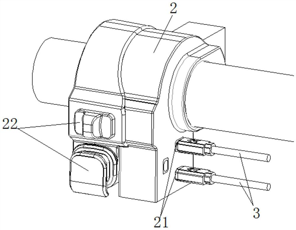 Integrated connector applied to electric moped