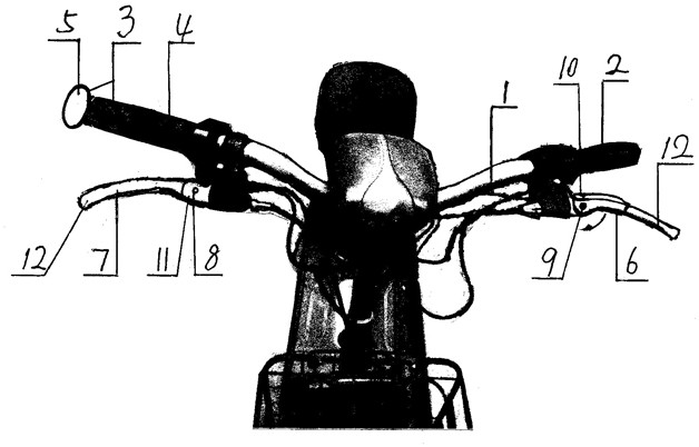 Method for manufacturing and installing improved handlebar and improved brake handle of electric vehicle