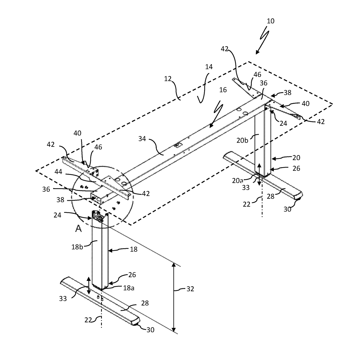 Table frame and table