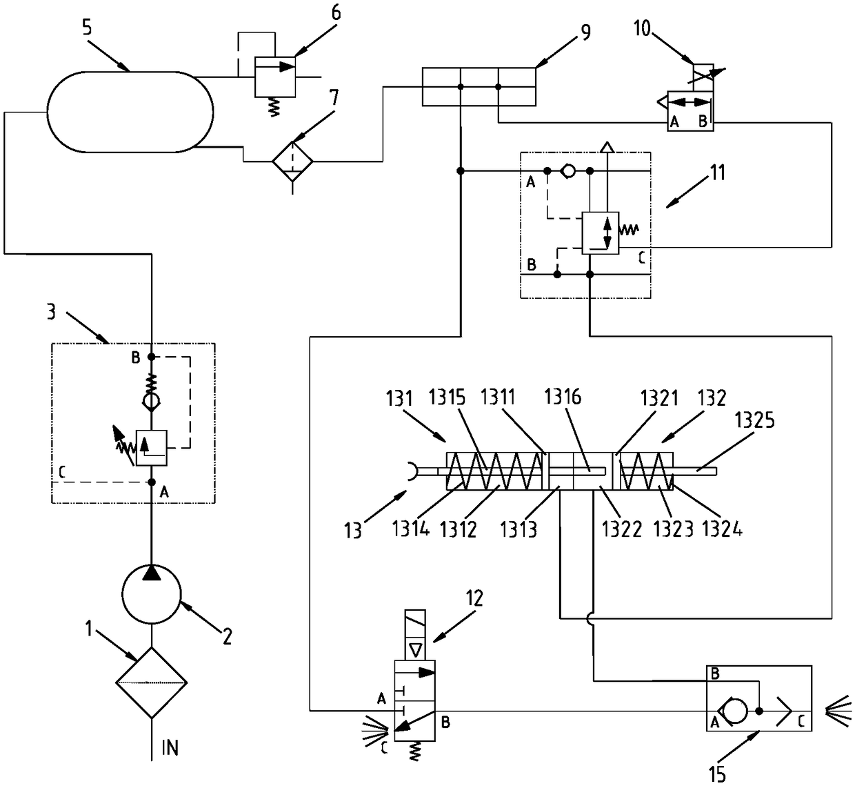 Brake system for underground diesel locomotive