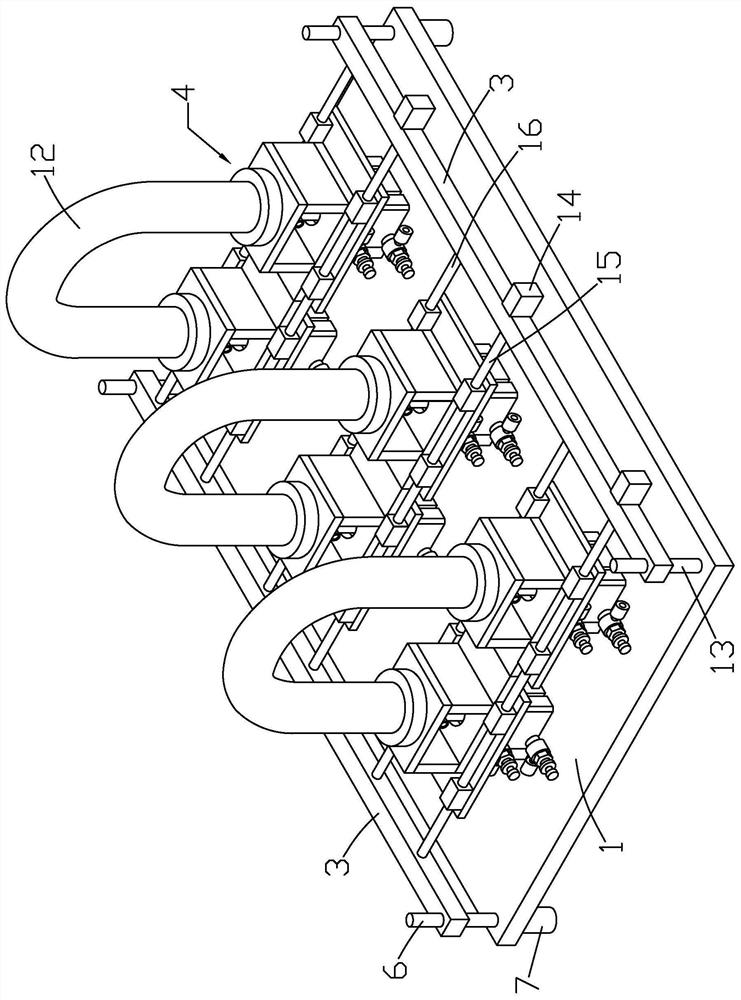 Leak detection device for non-excavation construction arc pipeline