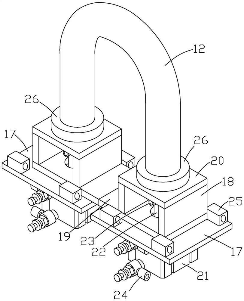 Leak detection device for non-excavation construction arc pipeline