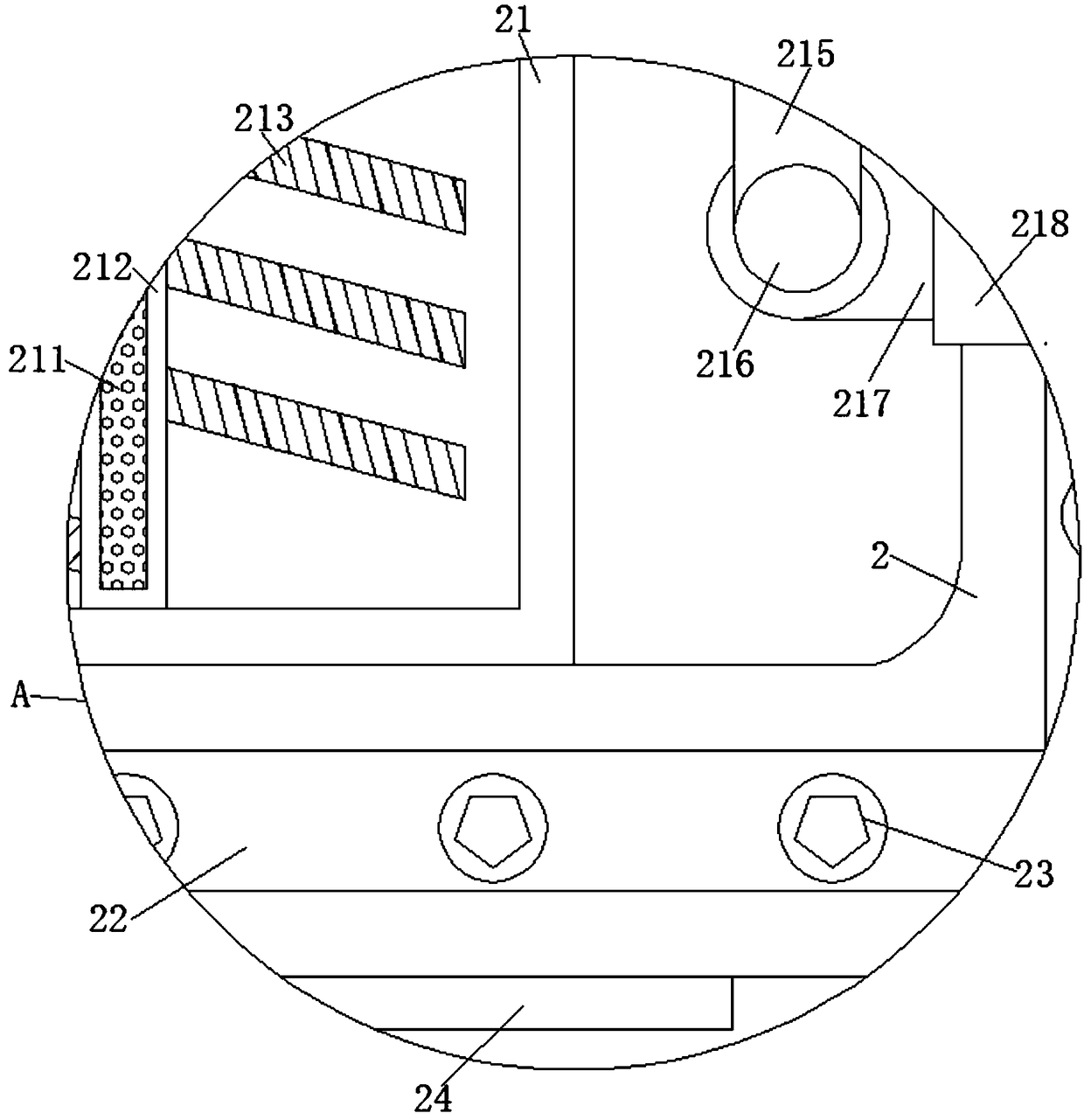 Device for impurity removal before production of radix isatidis based on inertial acting force