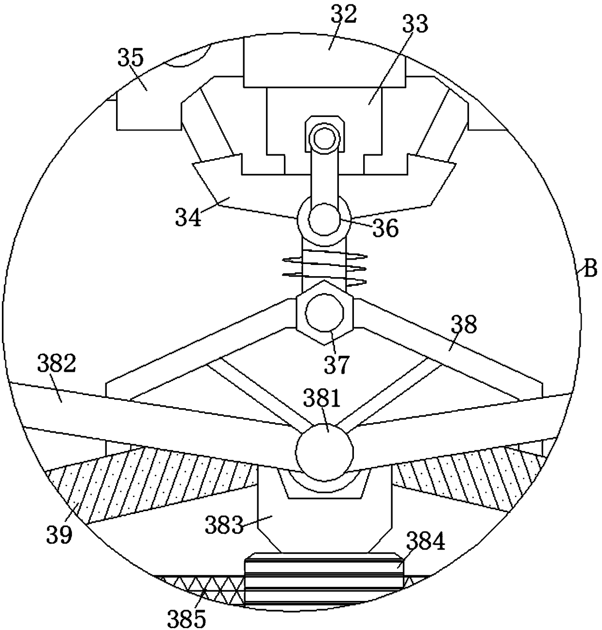 Device for impurity removal before production of radix isatidis based on inertial acting force