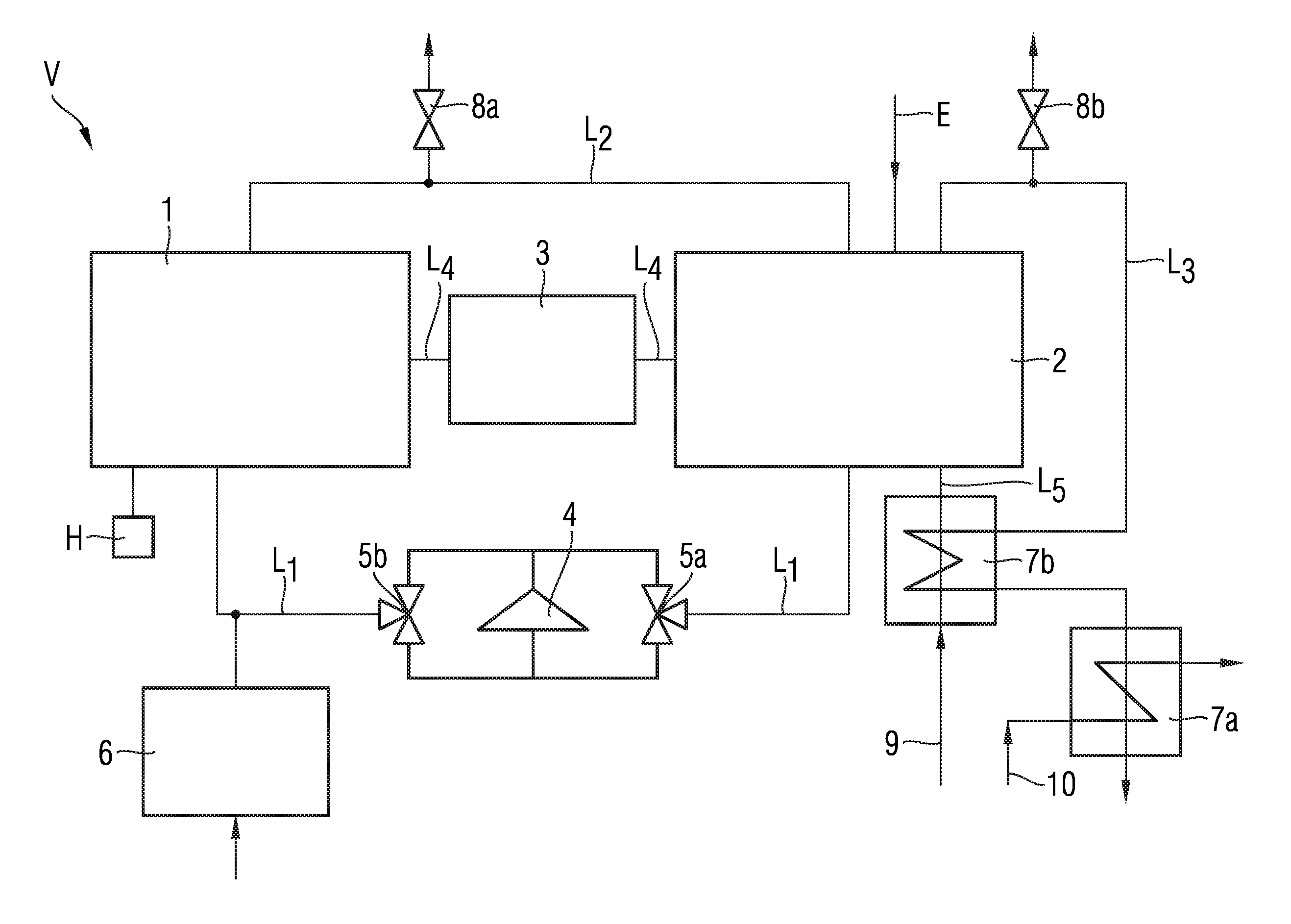 Energy storage device and method for the reversible storage of energy