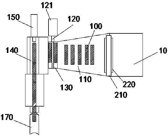 Hub structure automatic feeding cold forging production line and forging method