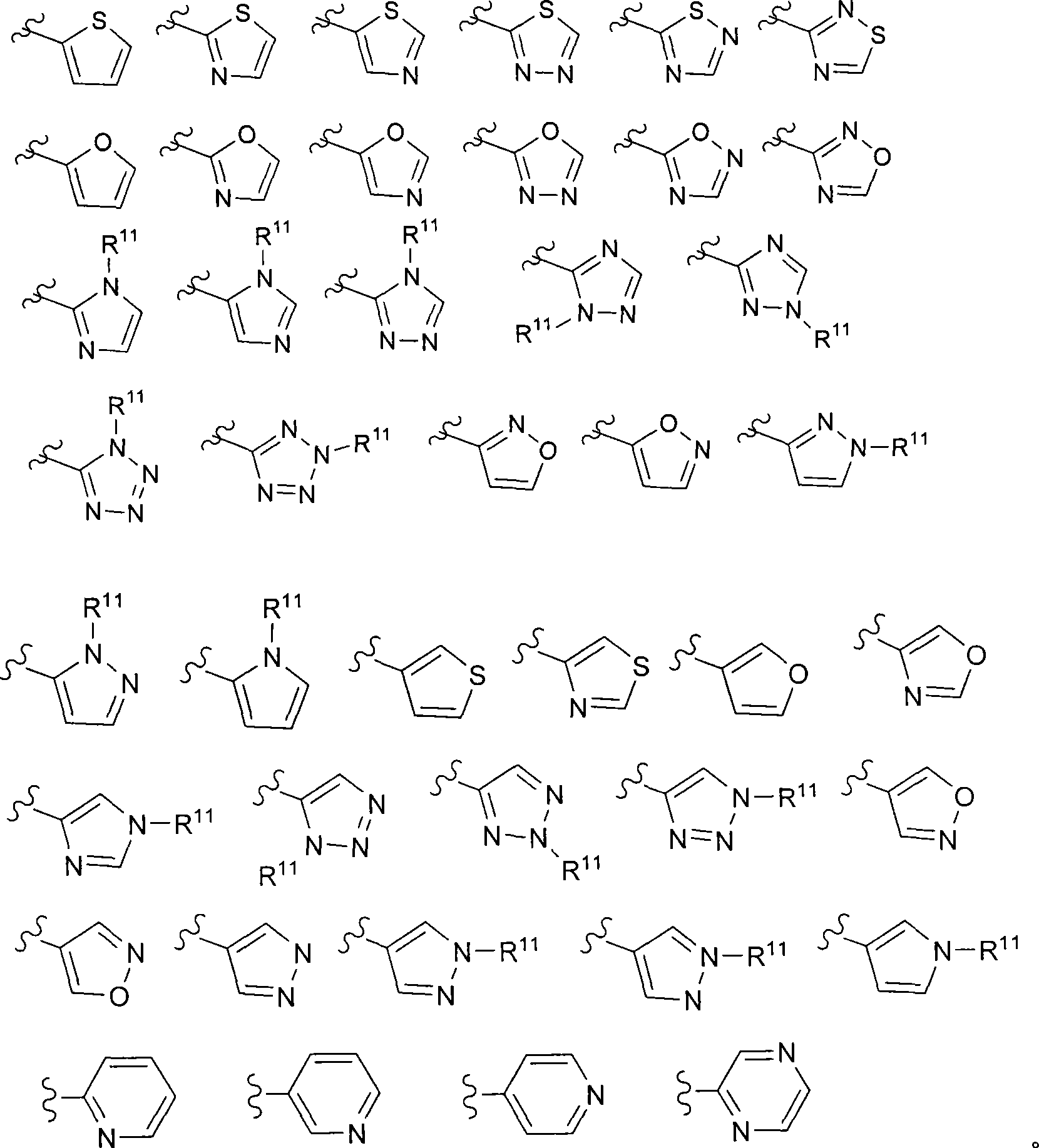 2-phenoxy-n-(1,3,4-thiadizol-2-yl)pyridin-3-amine derivatives and related compounds as p2y1 receptor inhibitors for the treatment of thromboembolic disorders