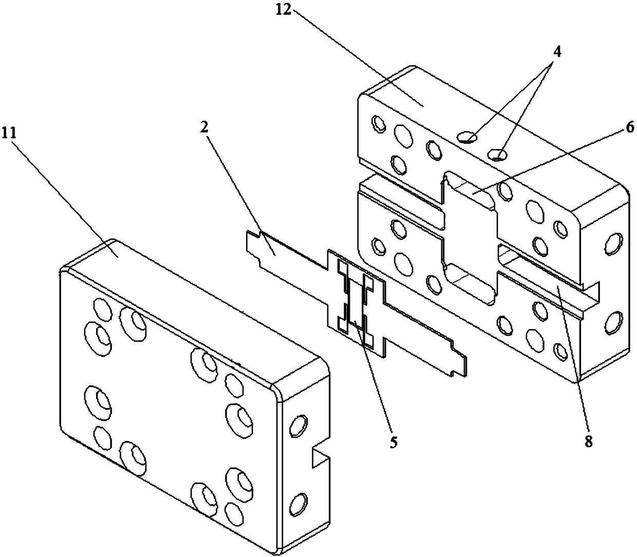 Power amplifier module with waveguide output