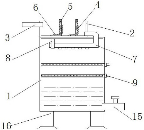 Wastewater treatment device for hotel catering recycling