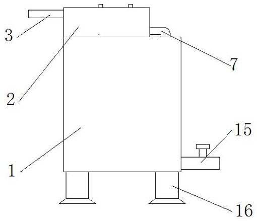 Wastewater treatment device for hotel catering recycling