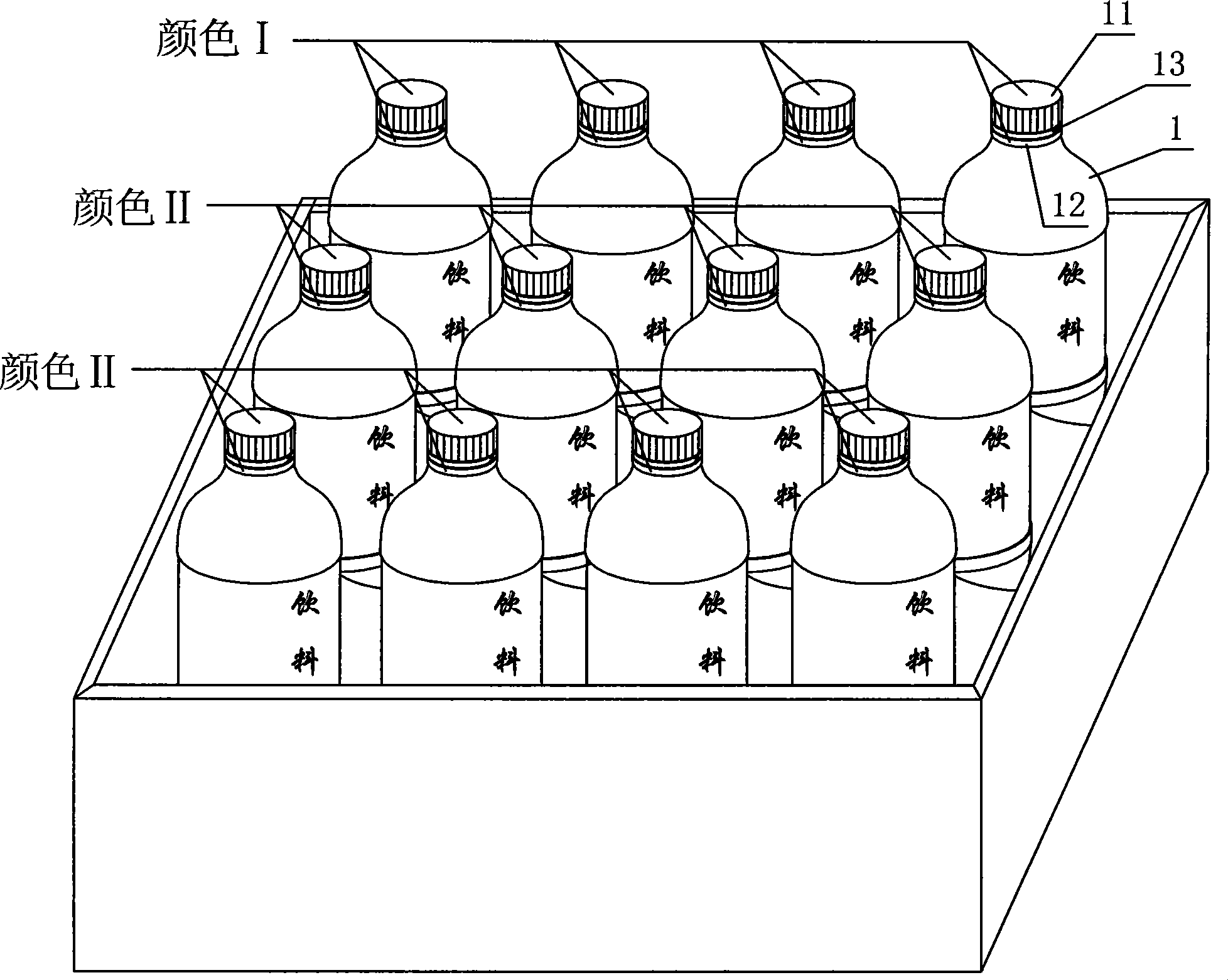 Anti-confusing recognization method of portable beverage container confusing