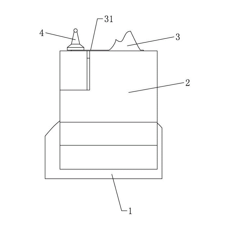 Golf ball iron rod batter side and method for machining groove of batter side