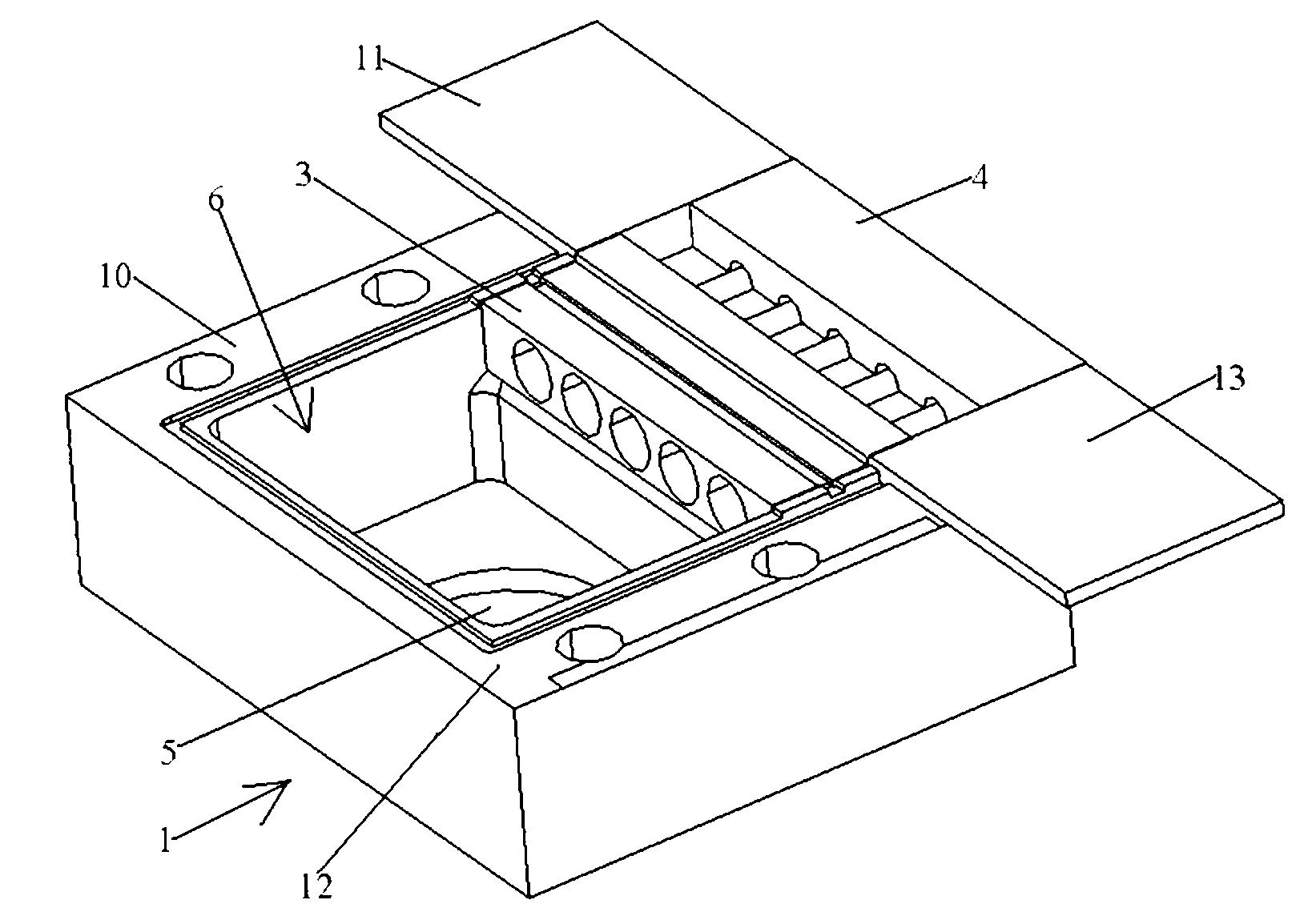 Noise suppression device of high frequency pulse jet weapon cabin