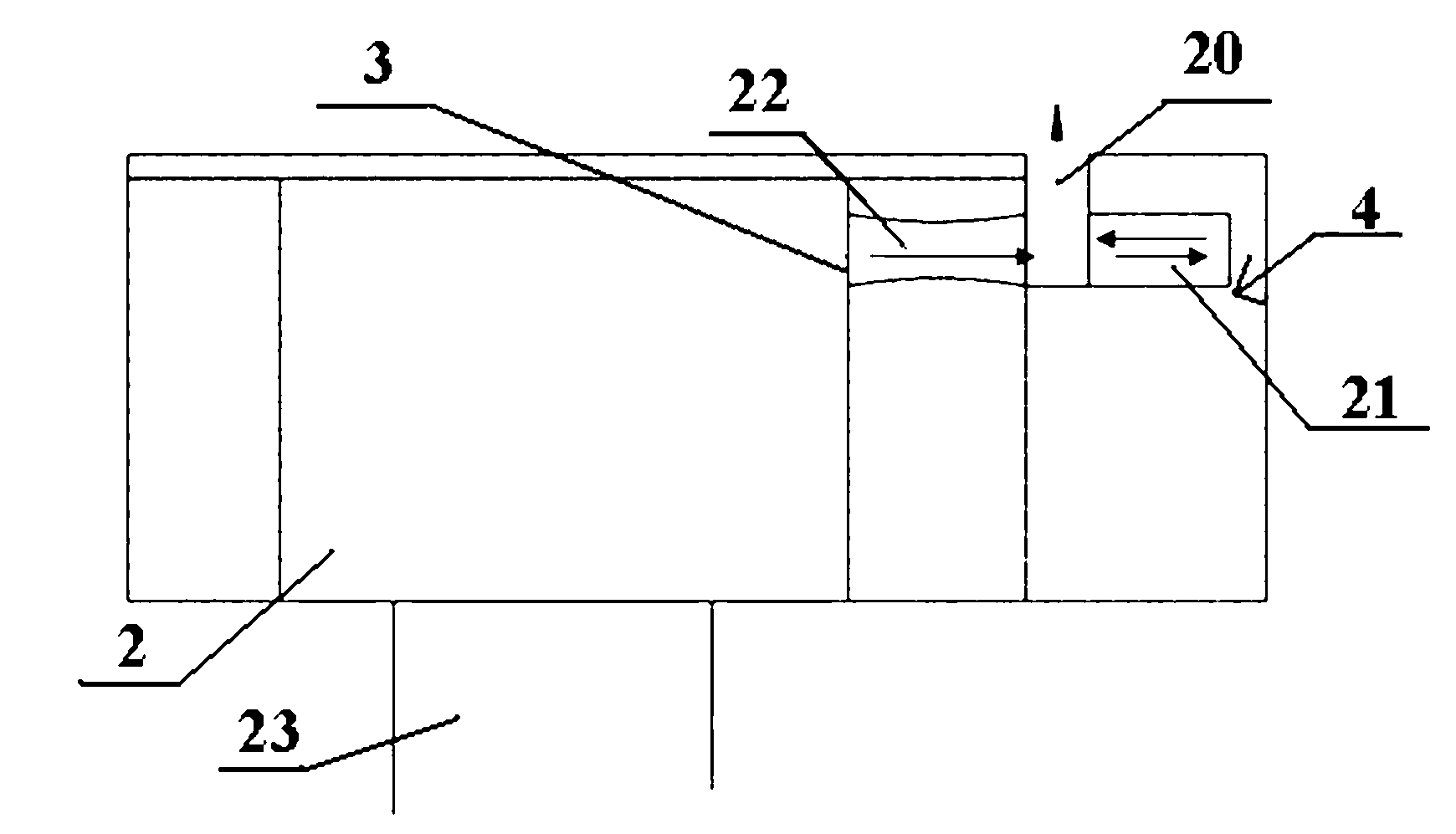 Noise suppression device of high frequency pulse jet weapon cabin