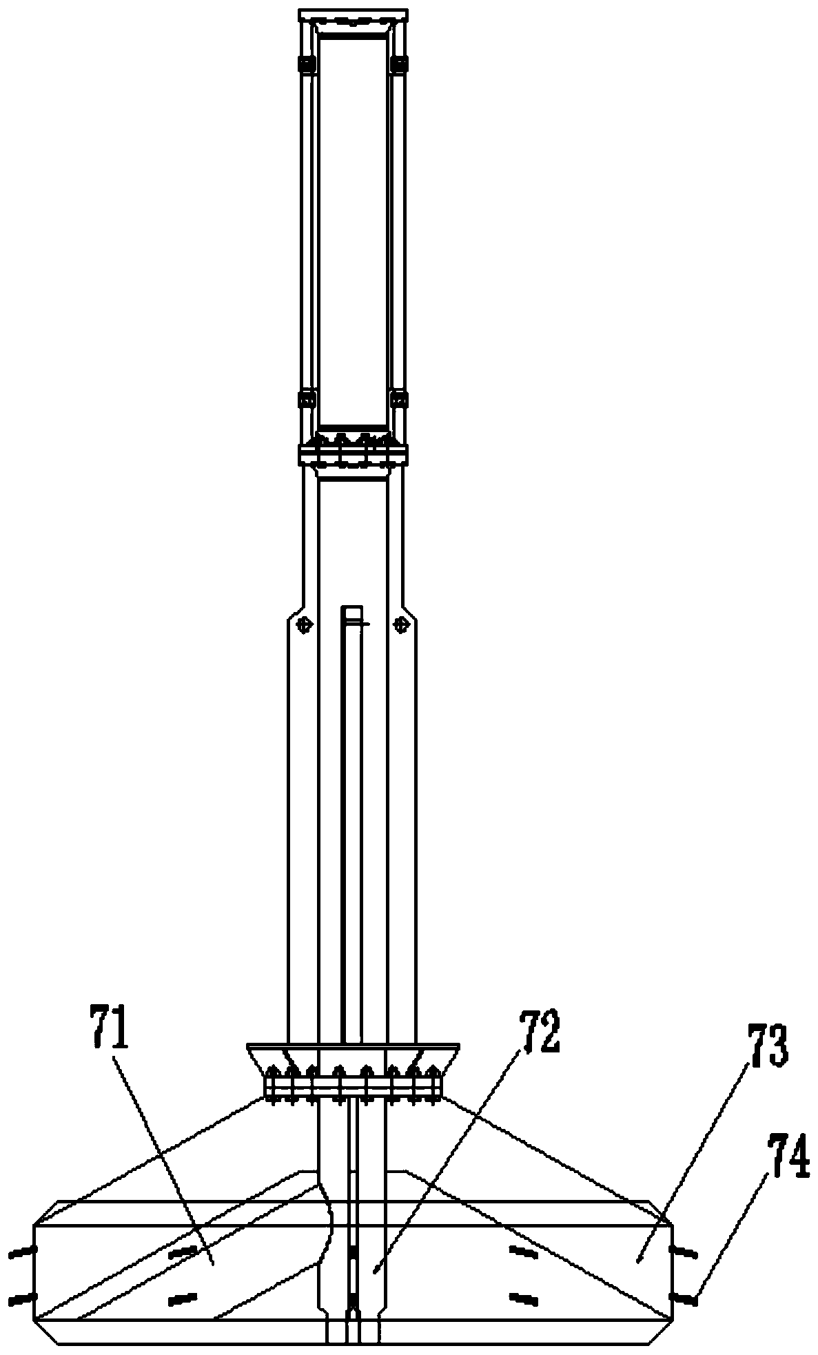 A construction method for clearing holes and reducing sediment thickness of inclined steel pipe piles