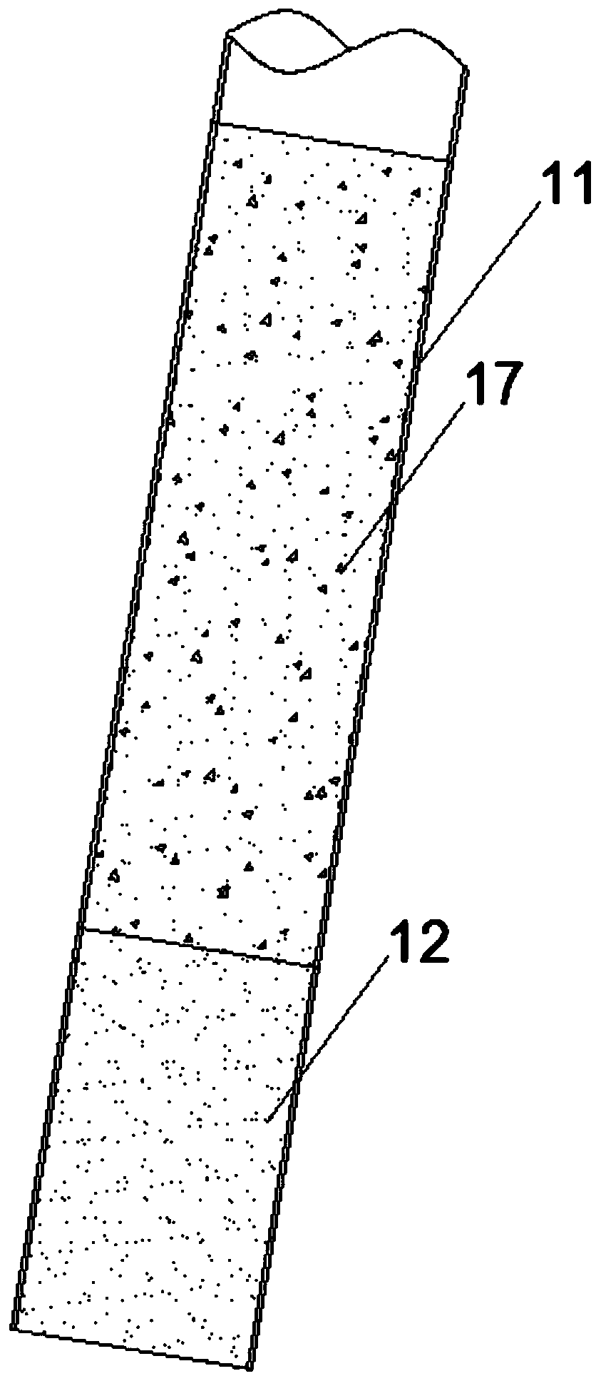 A construction method for clearing holes and reducing sediment thickness of inclined steel pipe piles