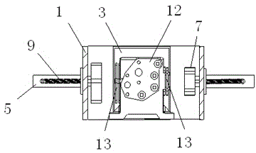 Clamp for cleaning cavity of air brake control valve middle body