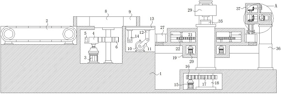 Crescent-shaped fixing block machining equipment capable of detecting grooving width