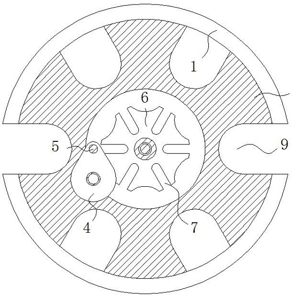 Crescent-shaped fixing block machining equipment capable of detecting grooving width