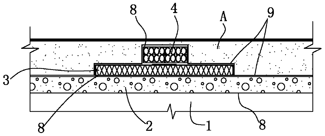 Water discharge structure with anti-floating, seepage-proofing and filtering functions