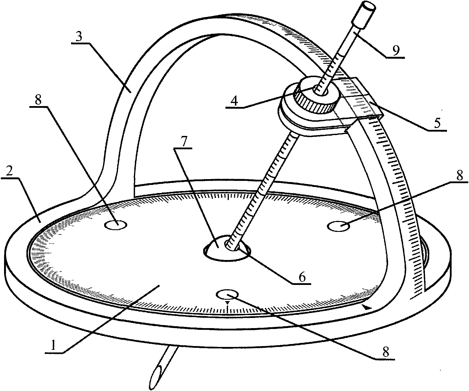 Stereospecific instrument with convenient operation