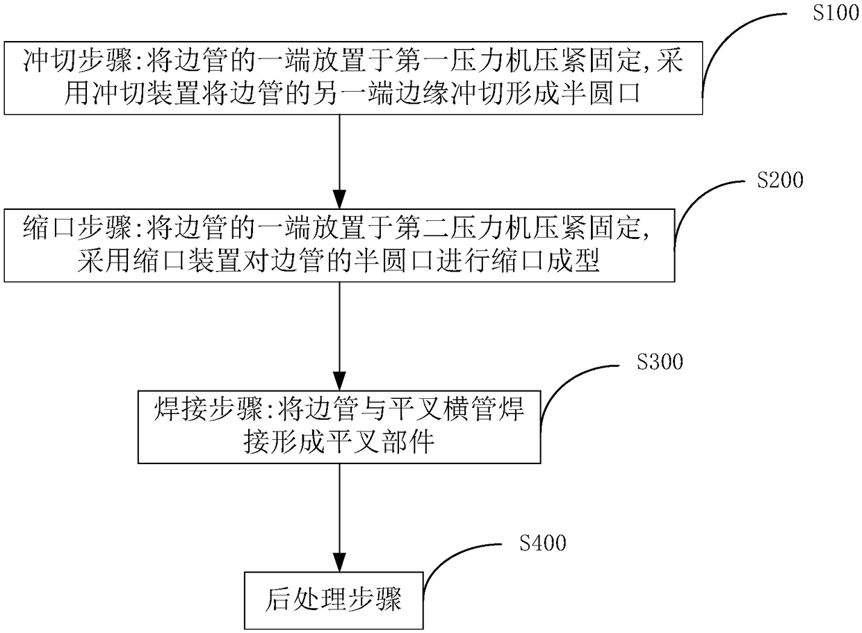 Production method of rear fork part