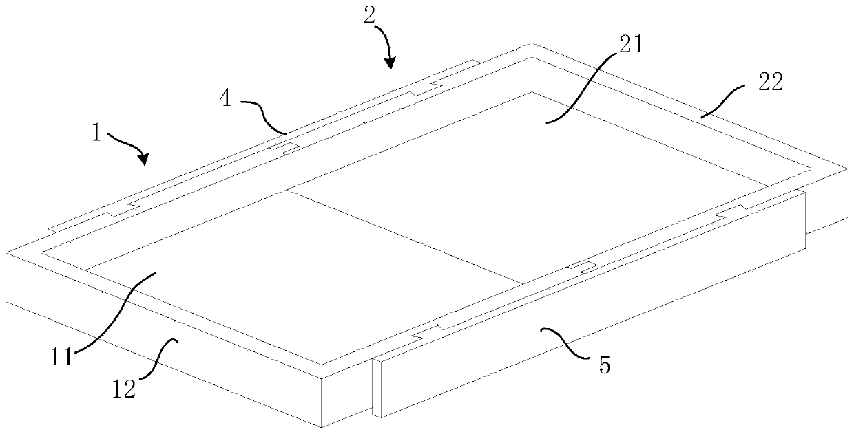 Waterproof bottom box assembly and mounting method