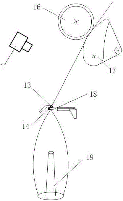 Device and method for dynamically detecting multiple targets of yarns of spinning machines