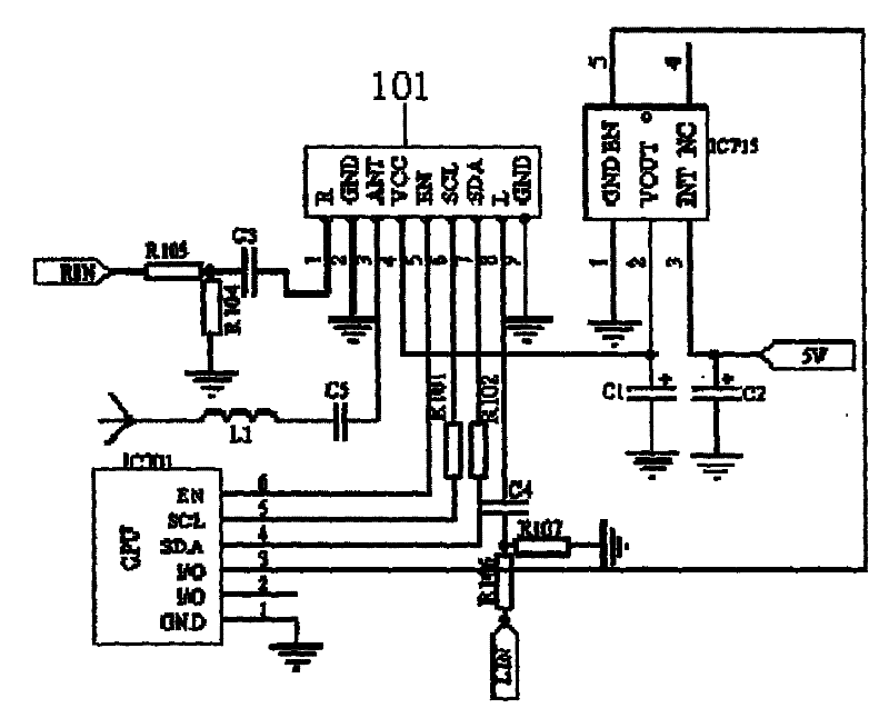 Radio blue wave transmitting device