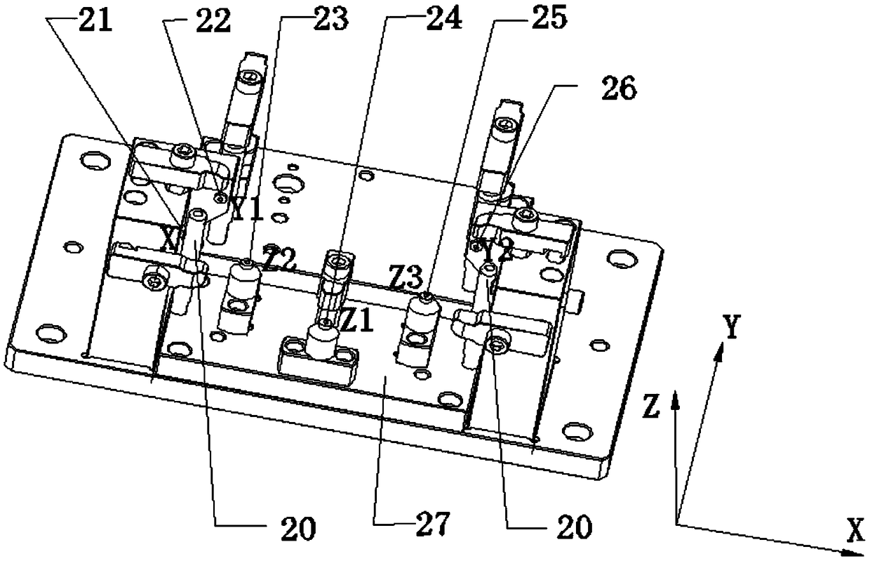 Bracket surface milling, hole drilling and circular arc milling manual tool for machining center