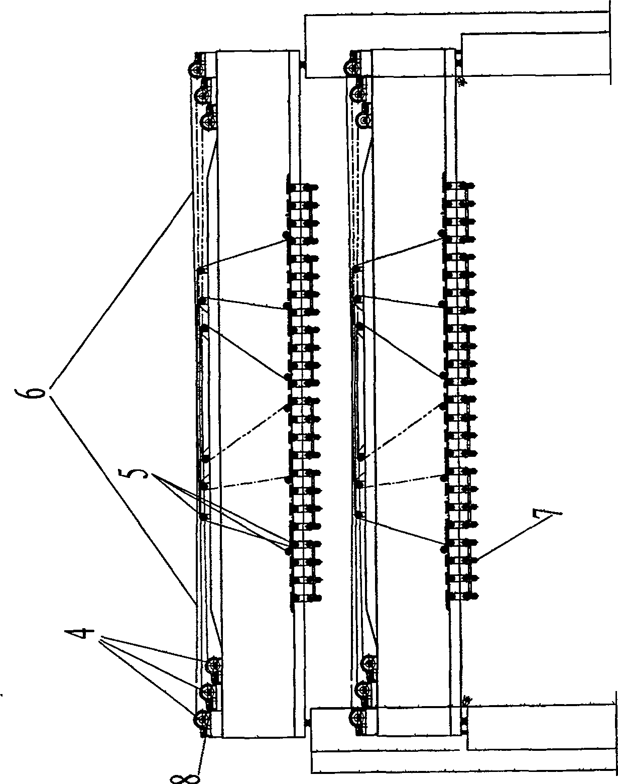 Large-tonnage platform loop wheel machine