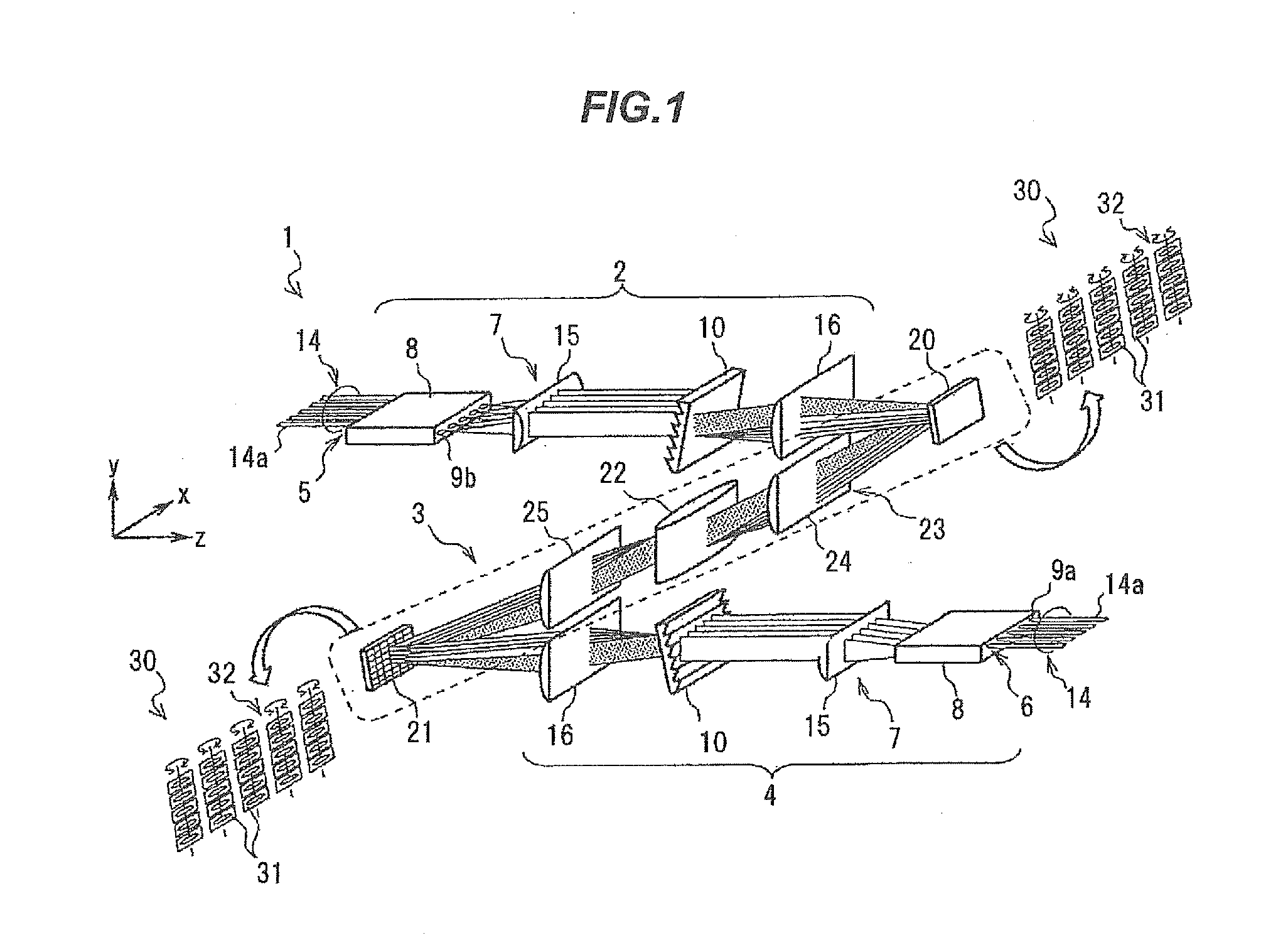 Wavelength cross connect device