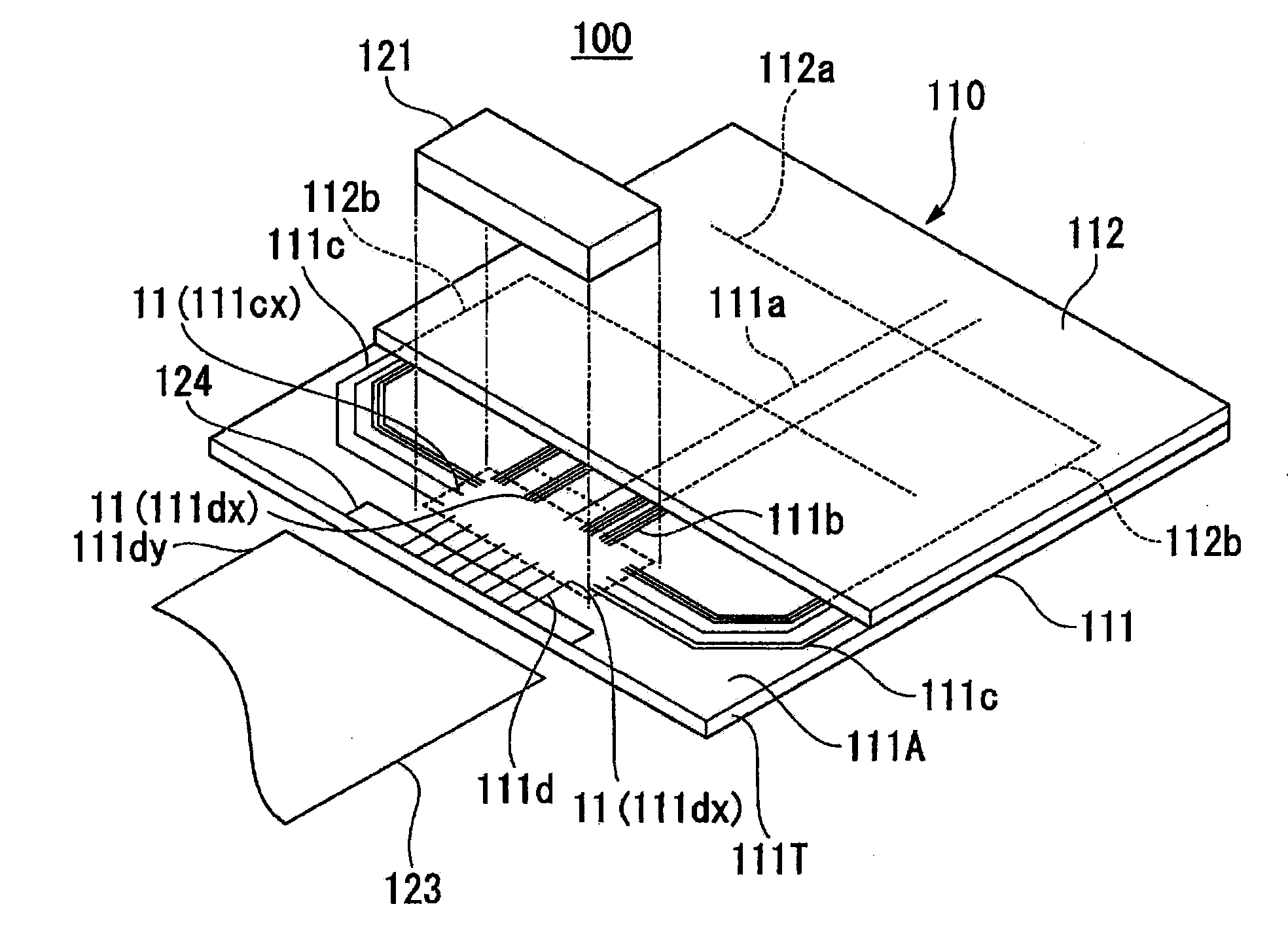 Electronic component mounting structure