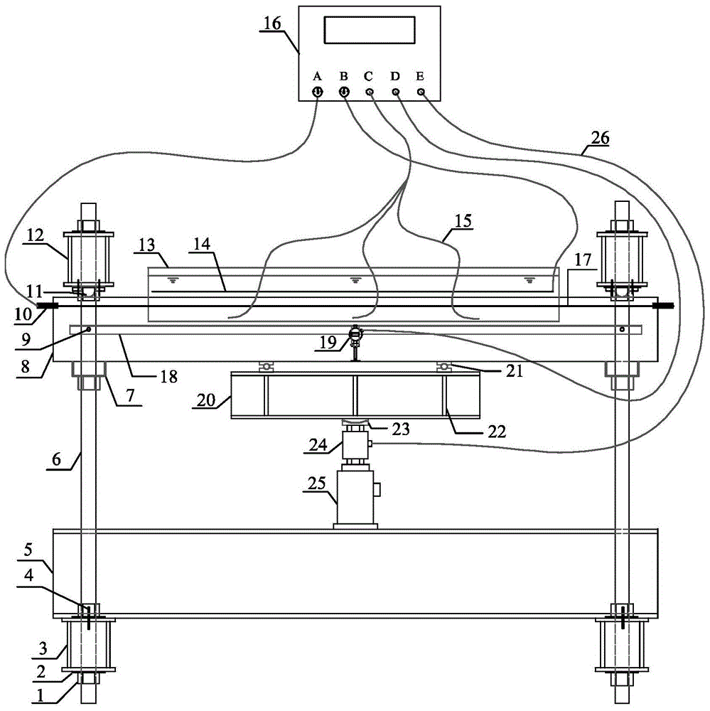 Test device and method for chloride salt corrosion of reinforced concrete members under continuous load