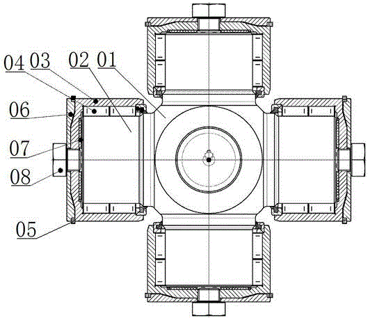 Crisscross package assembly of universal coupler