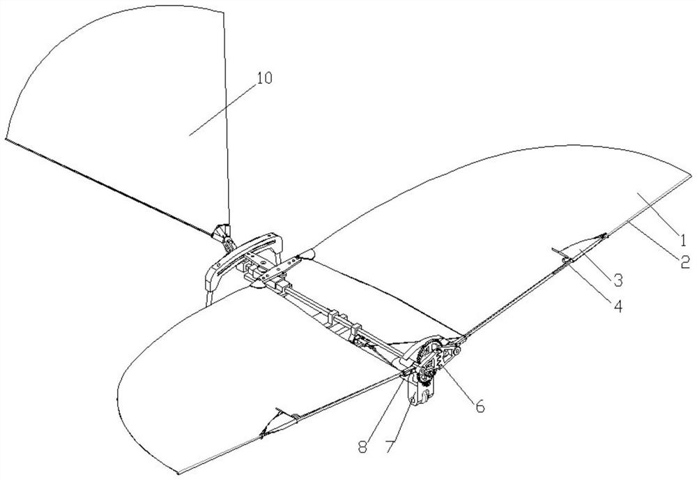 Bionic winglet structure capable of changing streaming of leading edge airfoil surface of flapping-wing aircraft