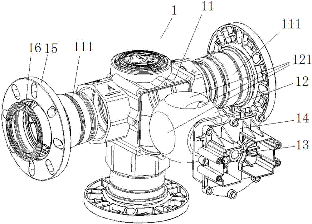 Micro-electrical wireless intelligent T-shaped tee ball valve