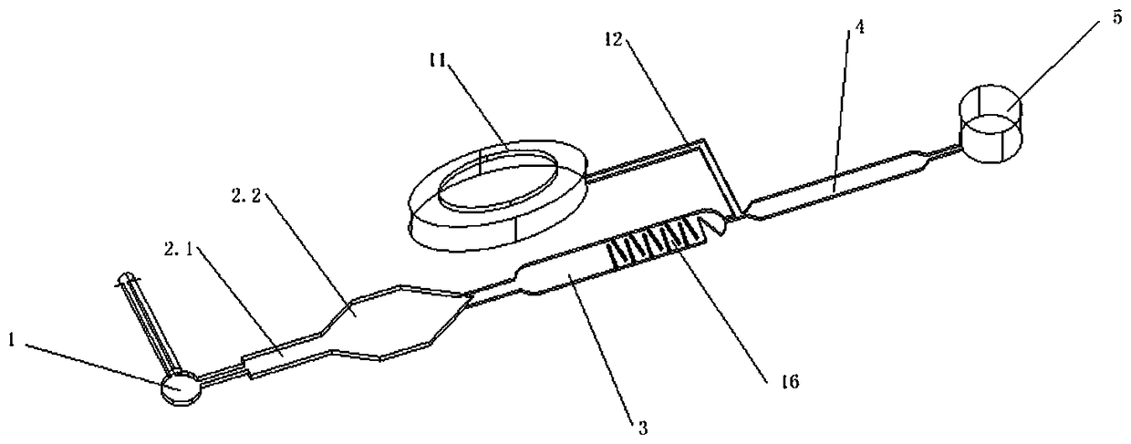 Microfluidic chip for separation and detection of whole blood sample, and detection method thereof