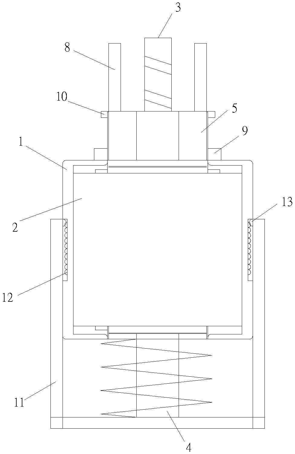 A linear direct-acting electromagnet