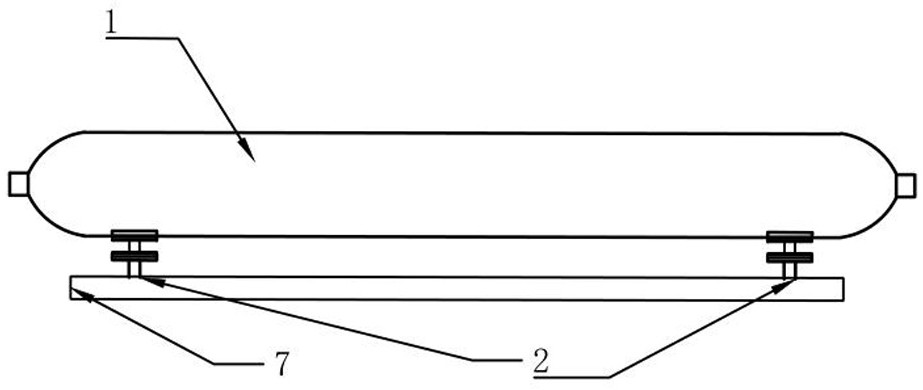 Water pressure weighing and drying method for gas cylinder