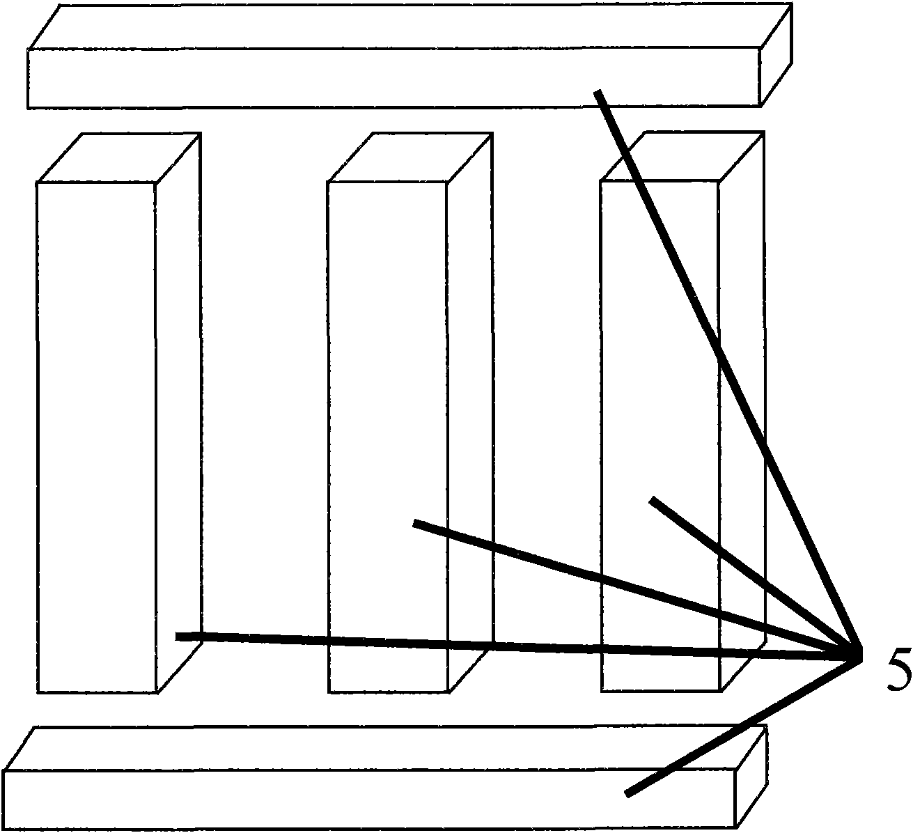 Power-saving winding using combined ferrite iron core