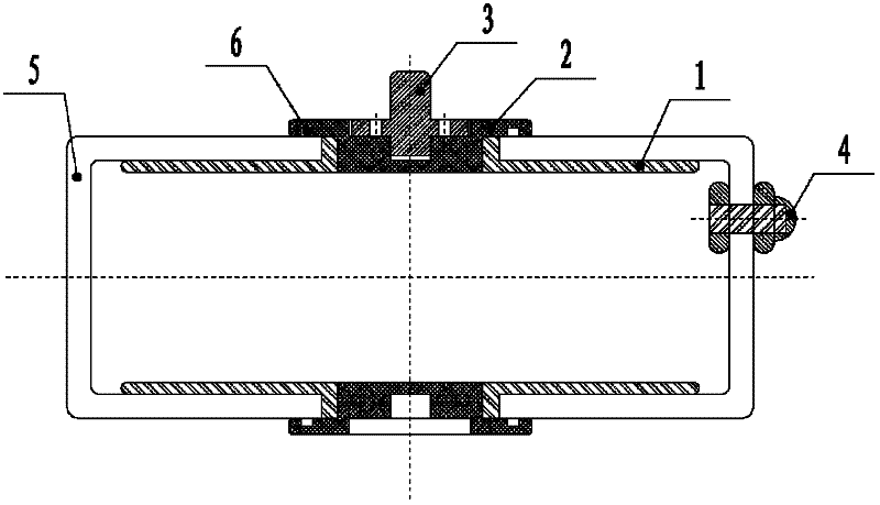 High-voltage pulse capacitor used for rapid discharging