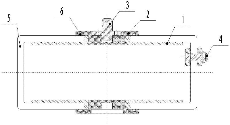 High-voltage pulse capacitor used for rapid discharging