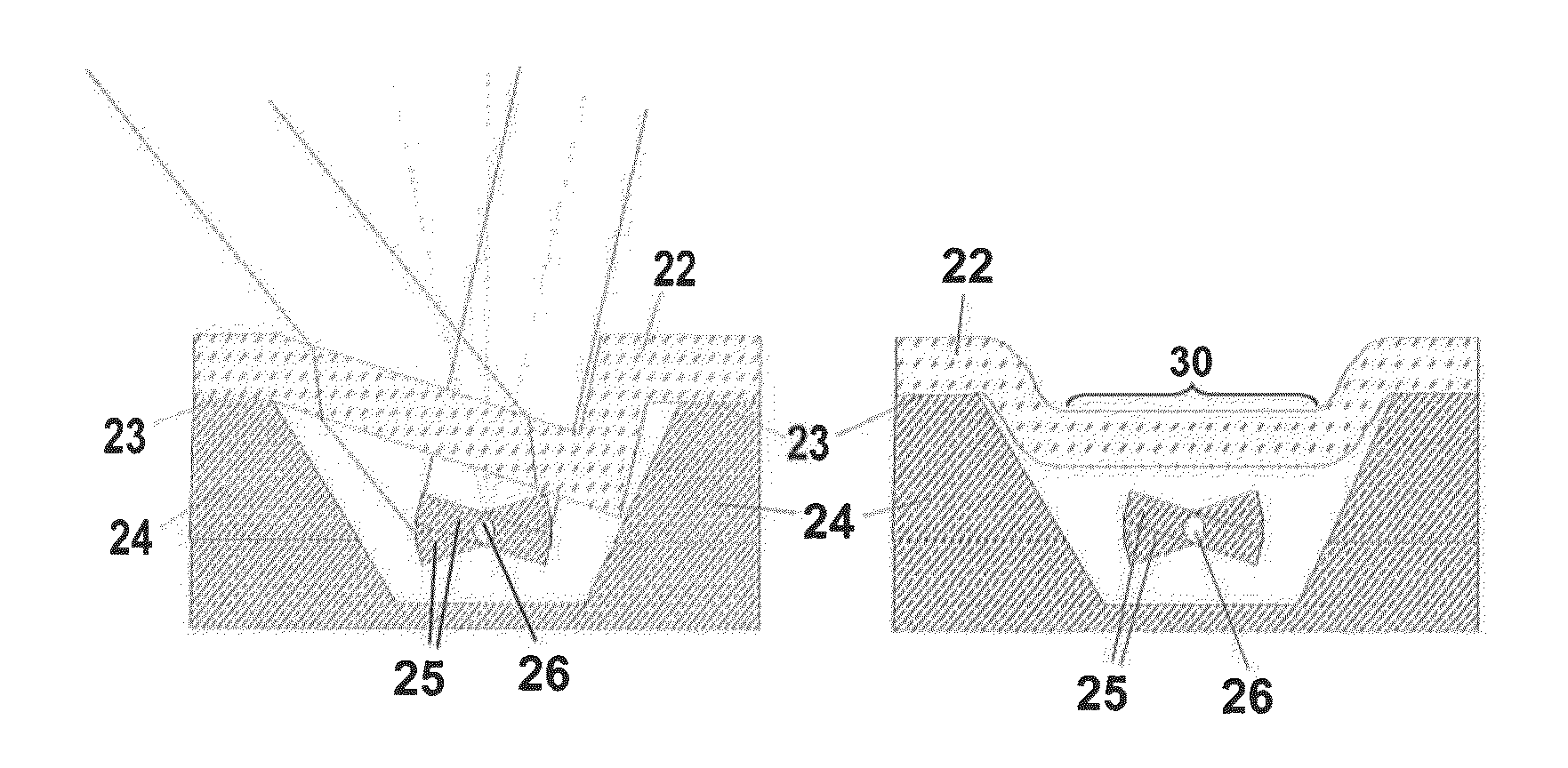 Method for producing structured optical components