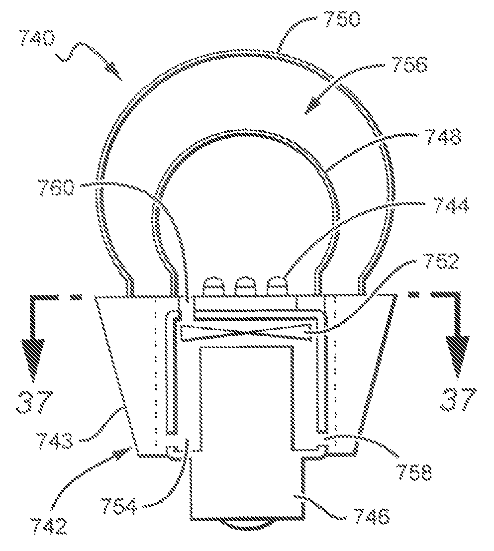 LED lamp with active cooling element