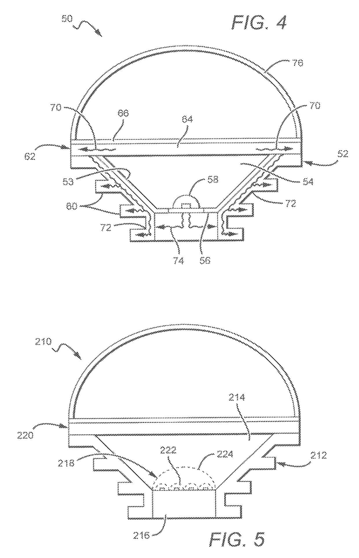 LED lamp with active cooling element