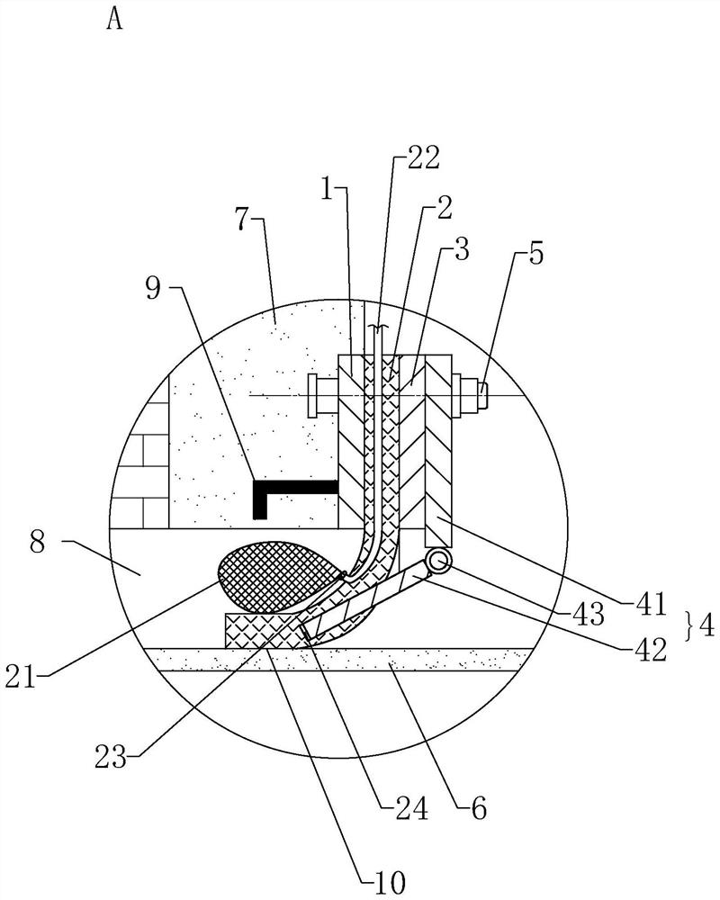 Water stop ring with integrated hinge rubber ring