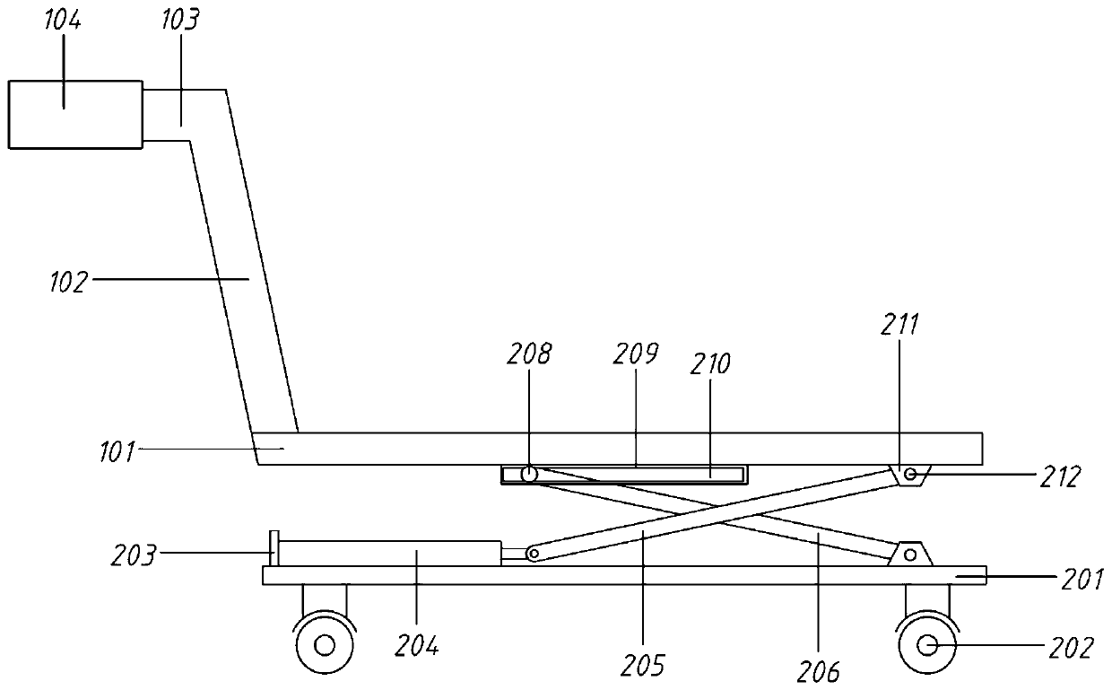 Indoor wall painting equipment based on lead screw movement