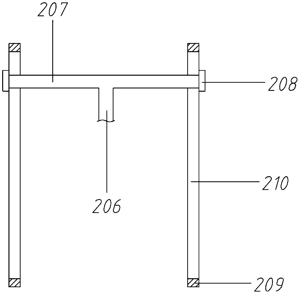 Indoor wall painting equipment based on lead screw movement