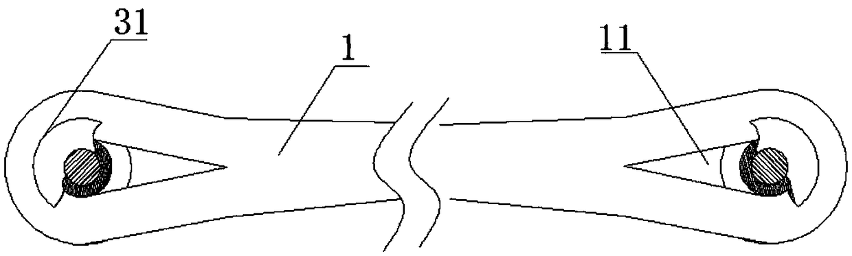 Impact dynamic load test model device for rope